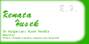 renata husek business card
